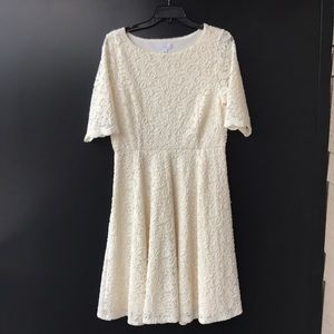 Charter Club cream lace dress